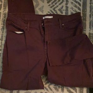 Levi Slimming Skinny “red” jeans